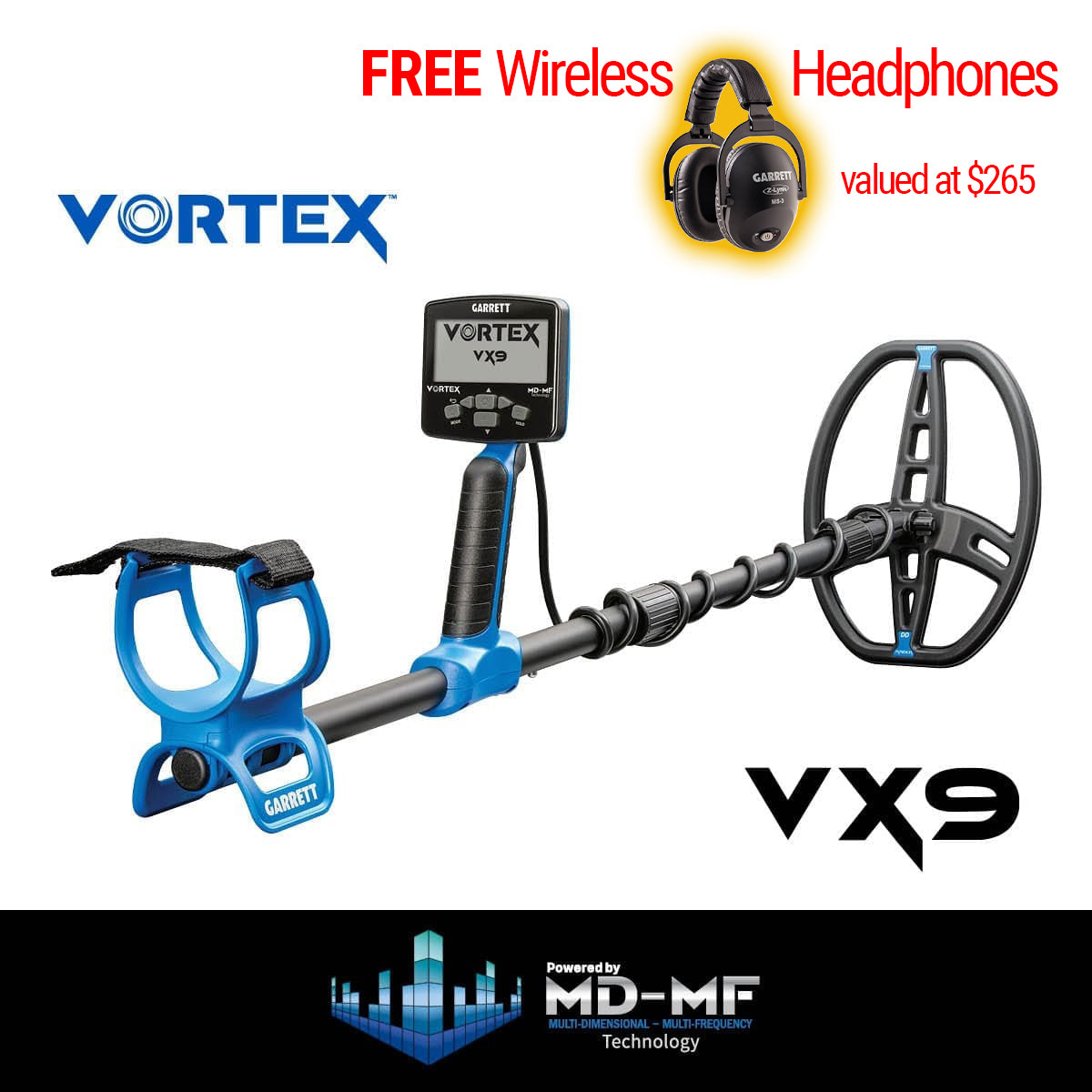 Garrett Vortex VX9 Metal Detector