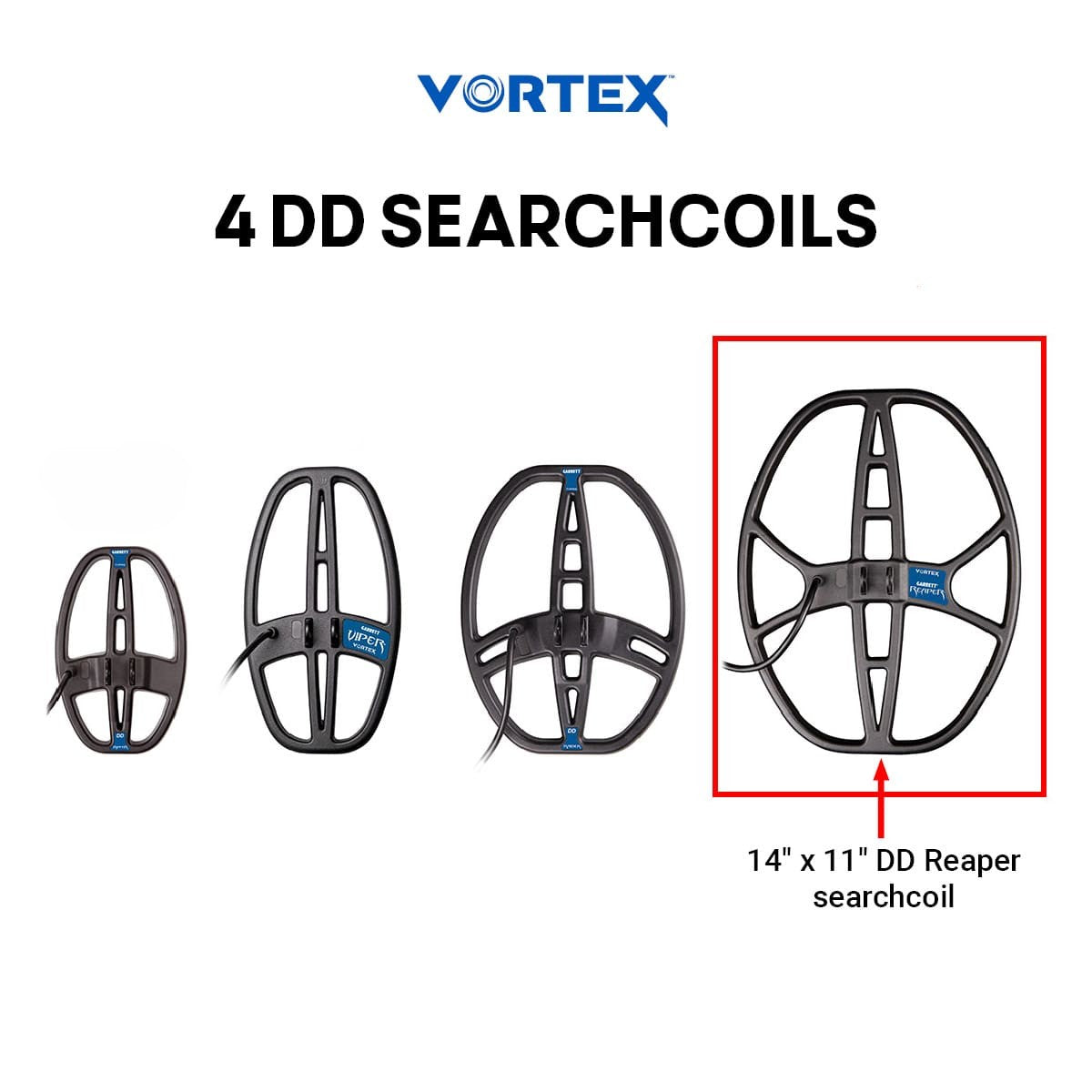 VORTEX 14"x 11" REAPER DD Searchcoil