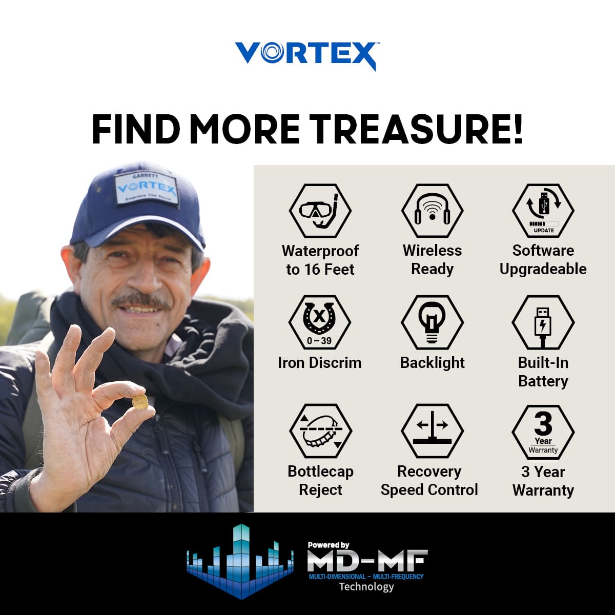 Garrett Vortex VX9 Metal Detector