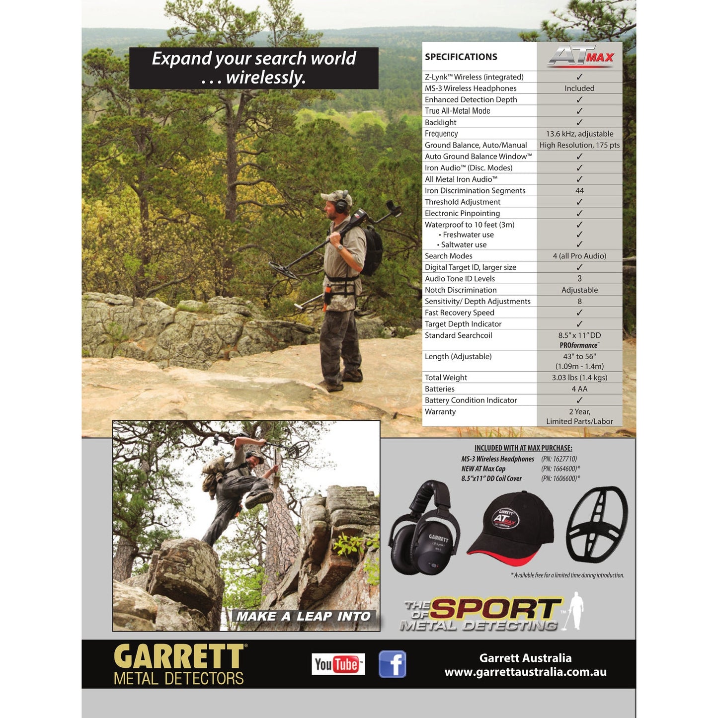 Garrett AT MAX International Metal Detector