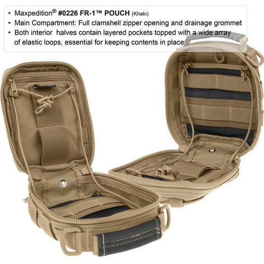 Maxpedition FR-1 Medical Pouch (Fire/EMS Red)