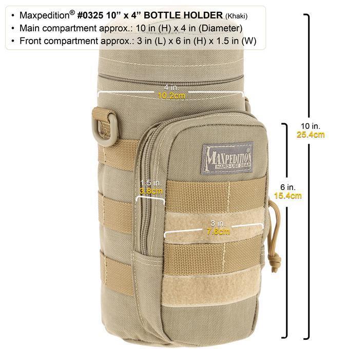 Maxpedition 10" x 4" Bottle Holder (Foliage Green)