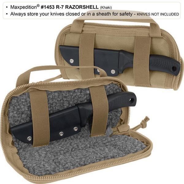 Maxpedition R7 Razorshell 7" Knife Case - Black