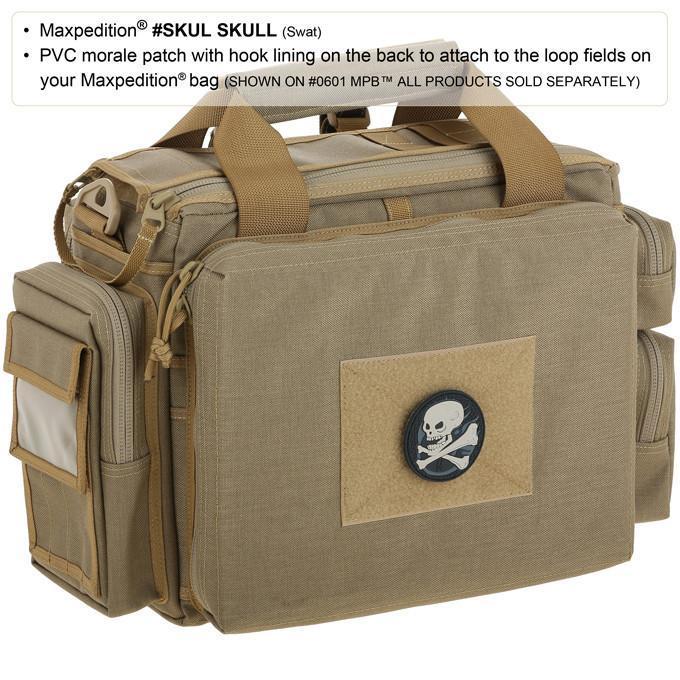 Maxpedition Skull Morale Patch Arid