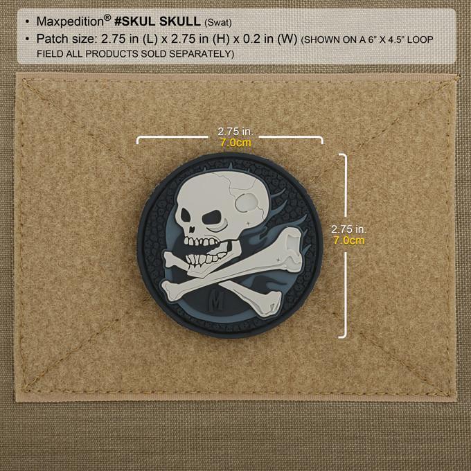 Maxpedition Skull Morale Patch Arid