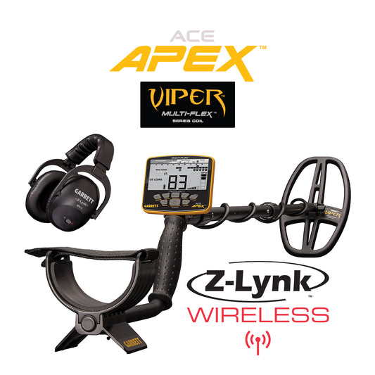 Garrett ACE APEX 6"x11" Coil Wireless Package