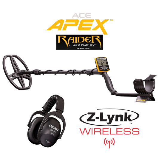 Garrett ACE APEX 8.5" x 11" Coil Wireless Package