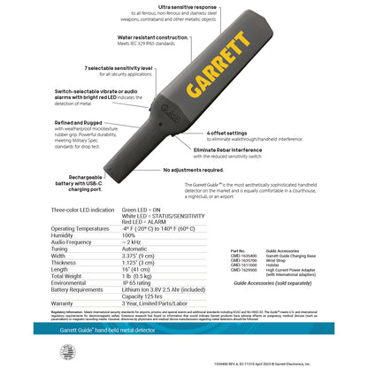 Garrett Guide with Charging Base Kit