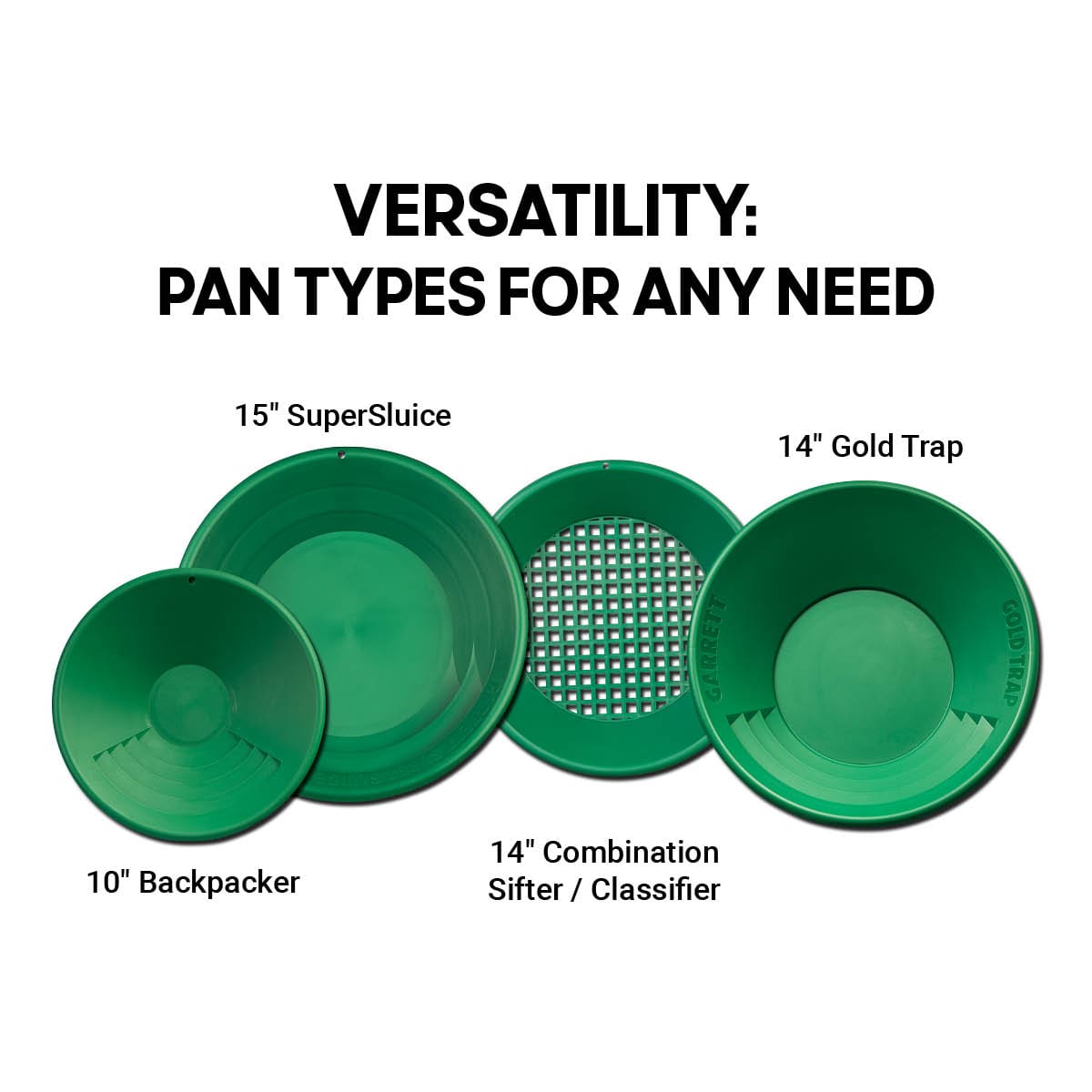 Garrett Deluxe Gold Pan Kit