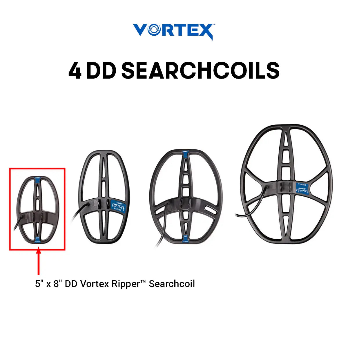 VORTEX 5"x 8" RIPPER DD Searchcoil