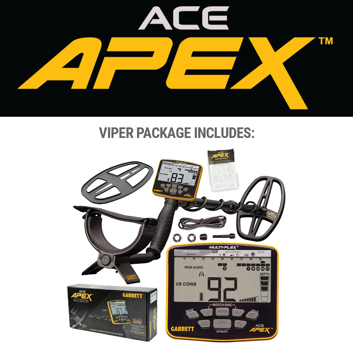 Garrett ACE APEX 6"x11" coil