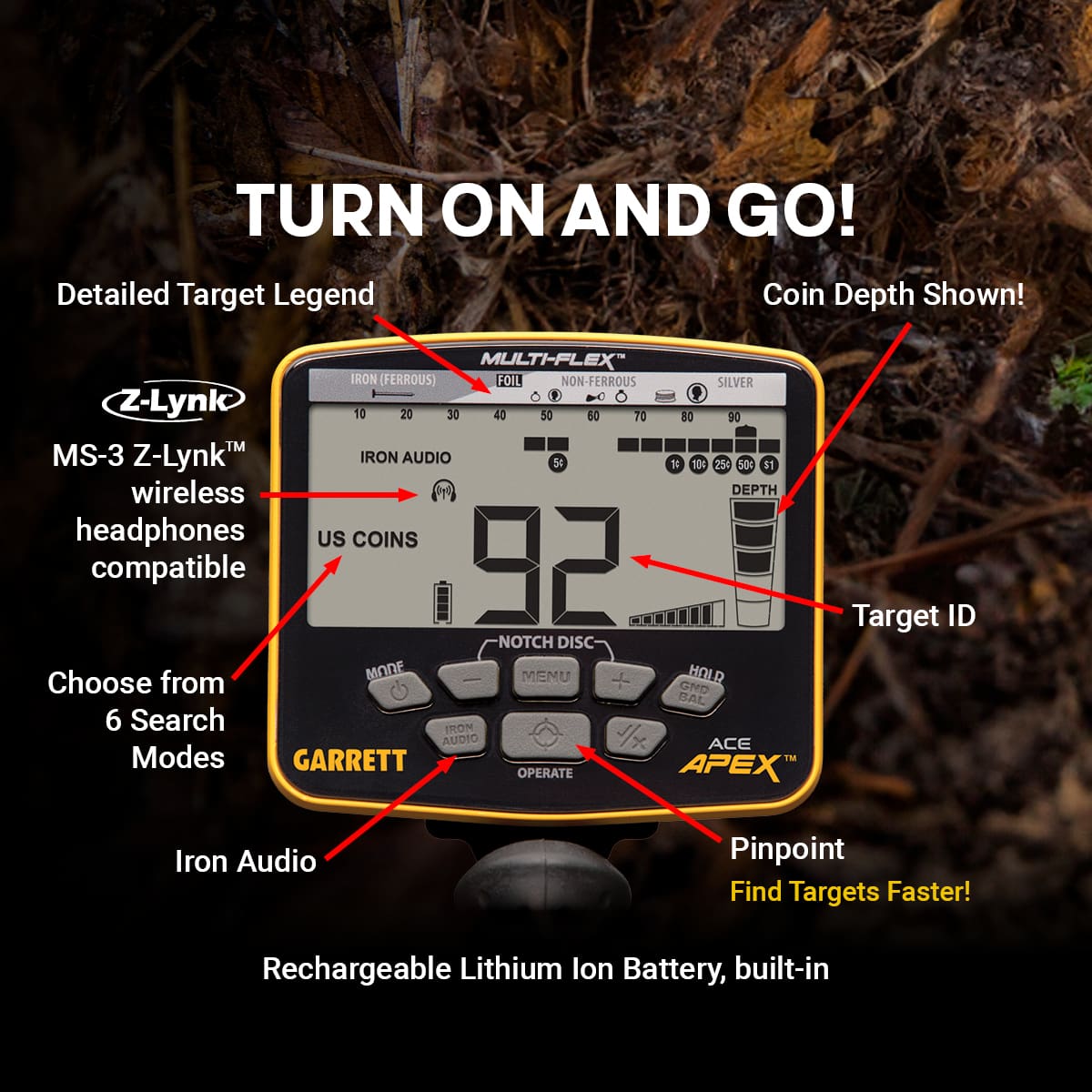 Garrett ACE APEX 8.5" x 11" Coil