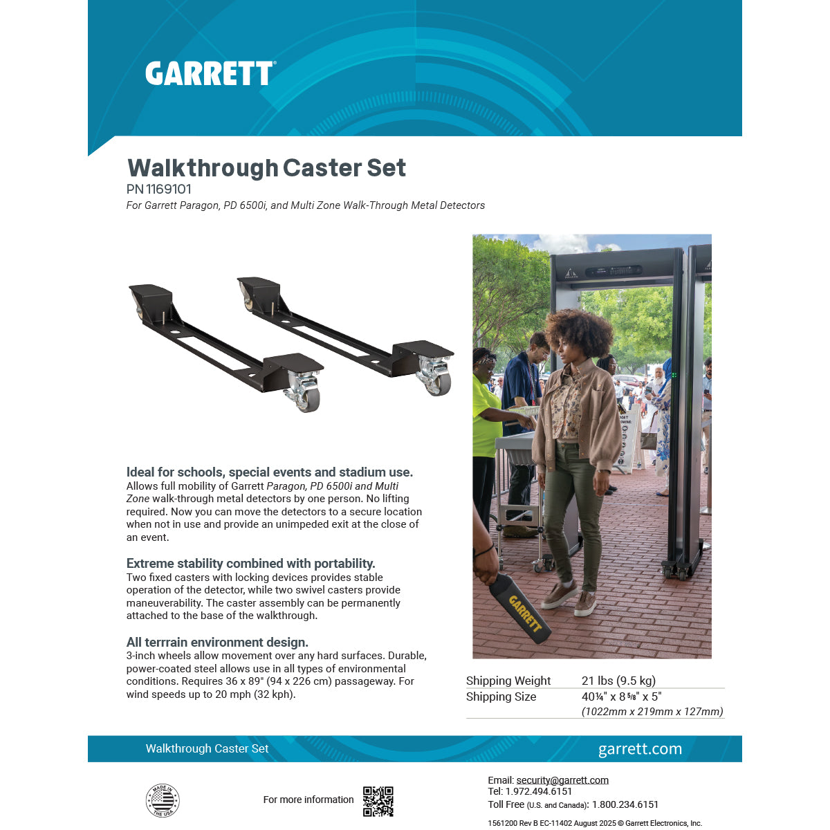 Garrett Caster Set