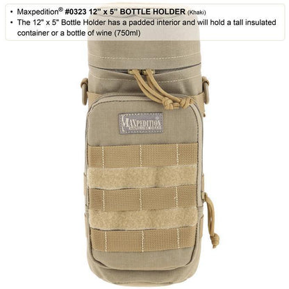 Maxpedition 12" x 5" Bottle Holder (Khaki)