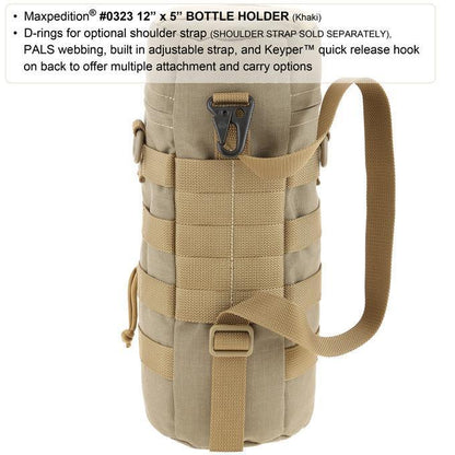 Maxpedition 12" x 5" Bottle Holder (Khaki)