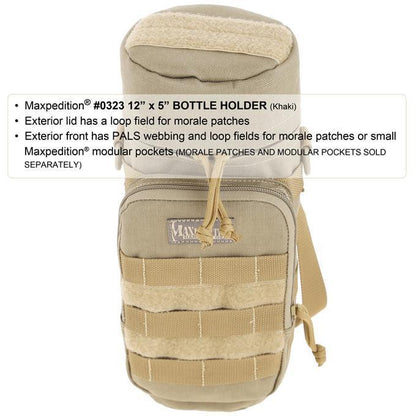 Maxpedition 12" x 5" Bottle Holder (Khaki)