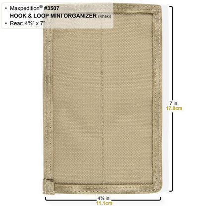 Maxpedition Hook & Loop Mini Organizer - Black