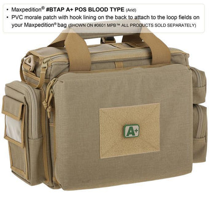 Maxpedition A+ Blood Type Morale Patch (Arid)