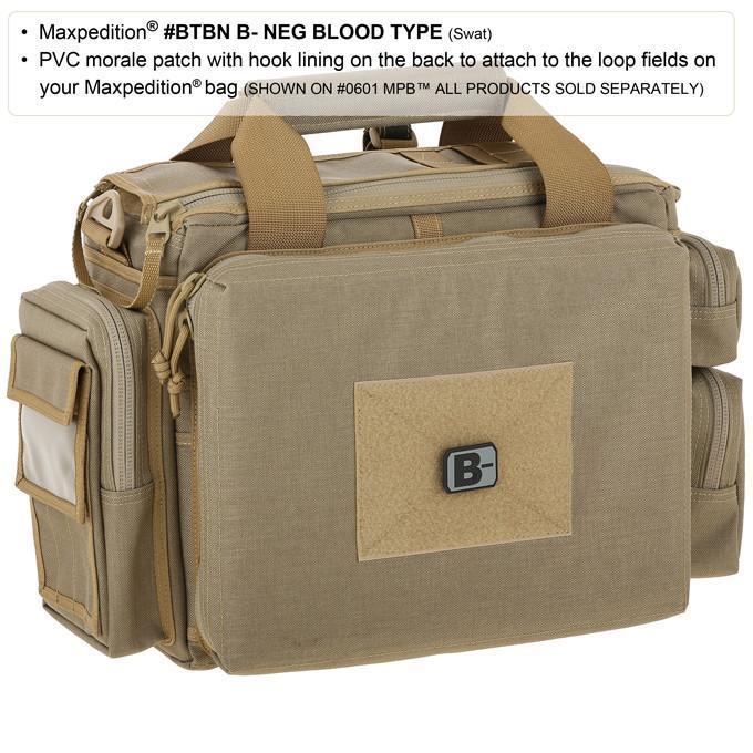 Maxpedition B- Blood Type Morale Patch (Arid)