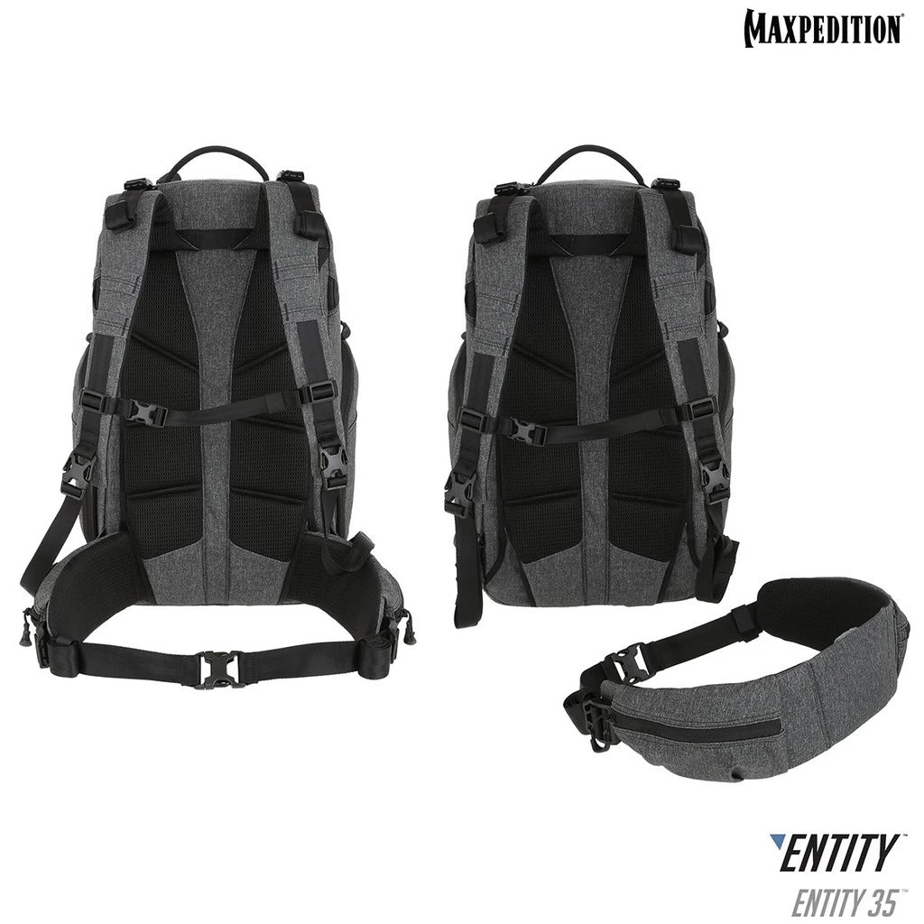 Maxpedition Entity 35 CCW-Enabled Laptop Backpack 35L-Charcoal