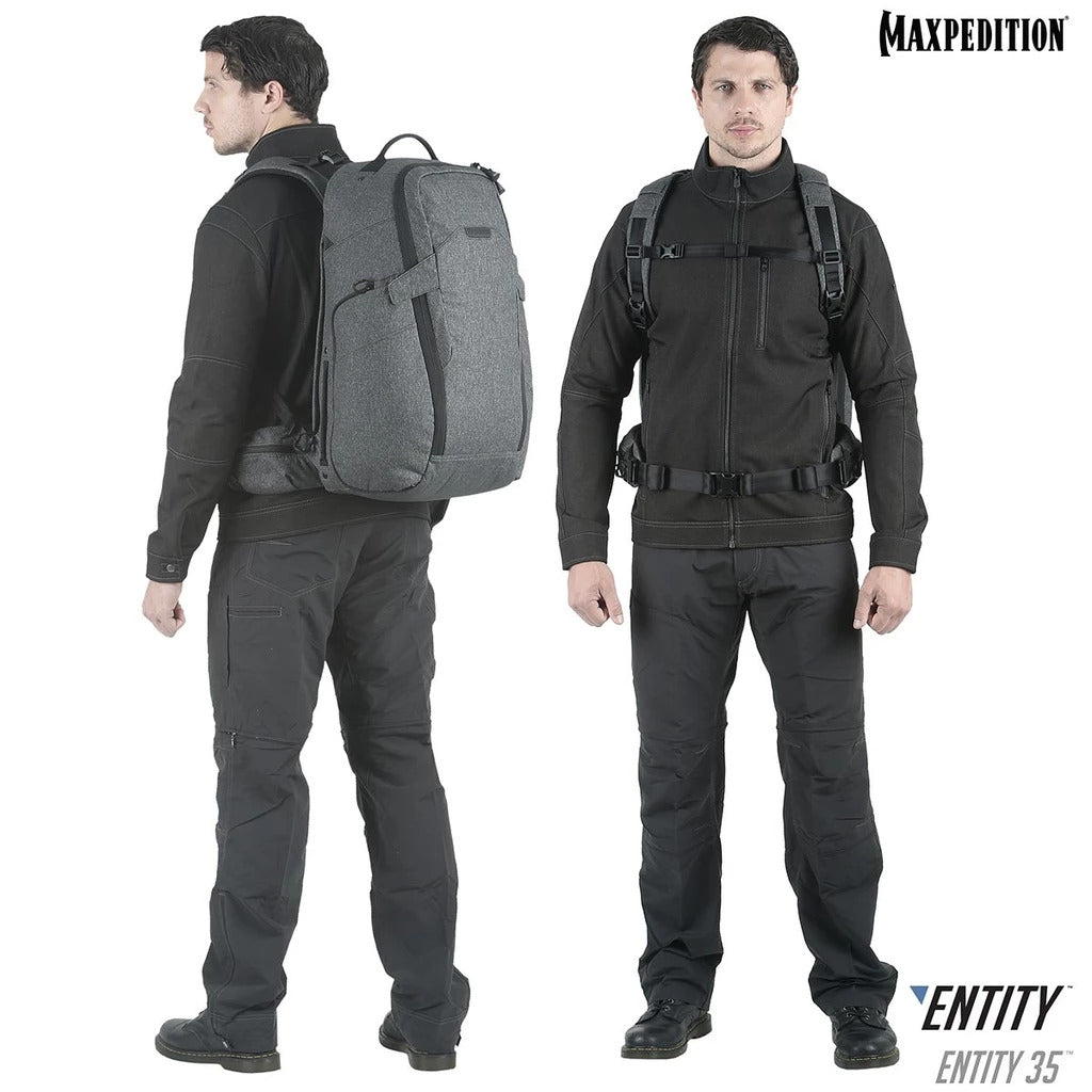 Maxpedition Entity 35 CCW-Enabled Laptop Backpack 35L-Charcoal