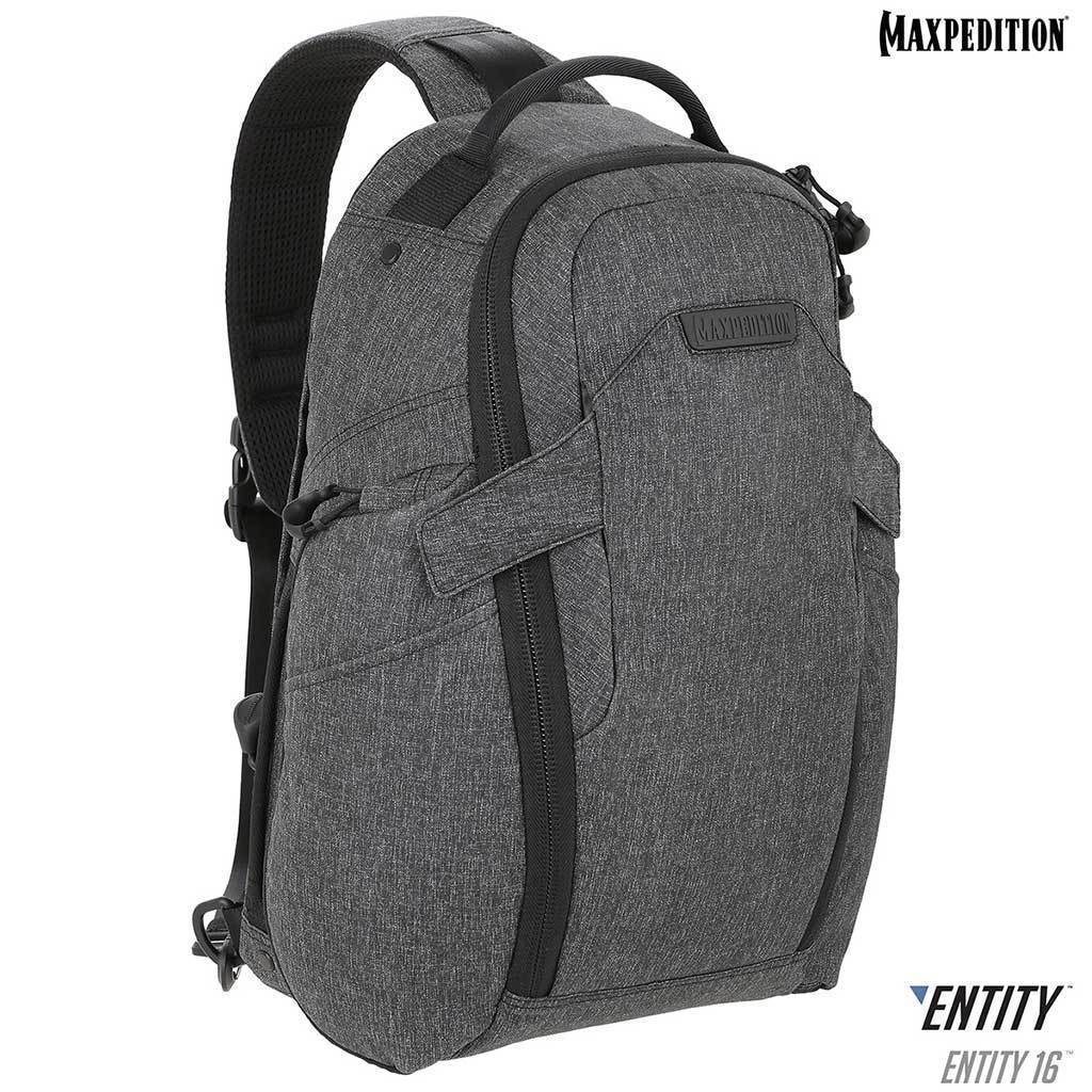 Maxpedition Entity 16 CCW-Enabled EDC Sling Pack 16L-Charcoal