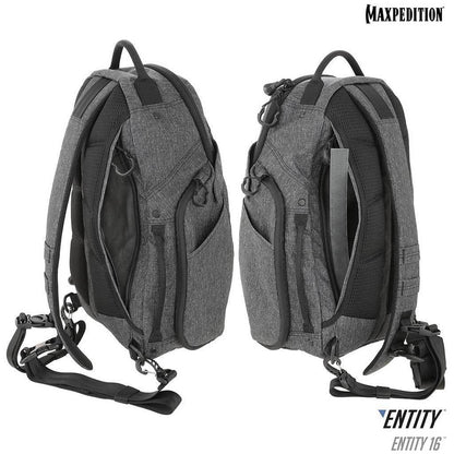 Maxpedition Entity 16 CCW-Enabled EDC Sling Pack 16L-Charcoal