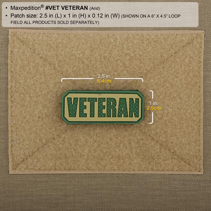 Maxpedition Veteran Morale Patch Arid