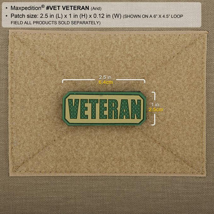 Maxpedition Veteran Morale Patch Arid