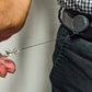 Key-Bak MINI-BAK: 36in Retractable Badge Holder with Belt Clip BLACK
